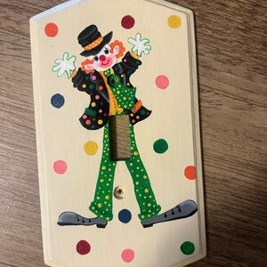 Colorful Clown Light Switch Cover